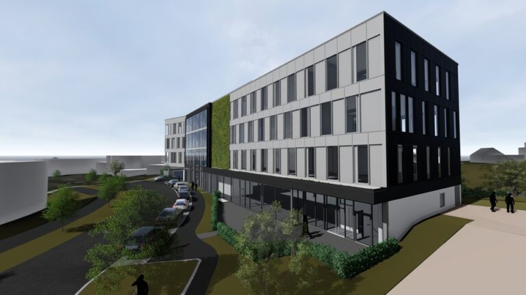 Zeigt das Bauprojekt "OWP 12 in Stuttgart" bei dem der Building Material Scout zum Einsatz kam.