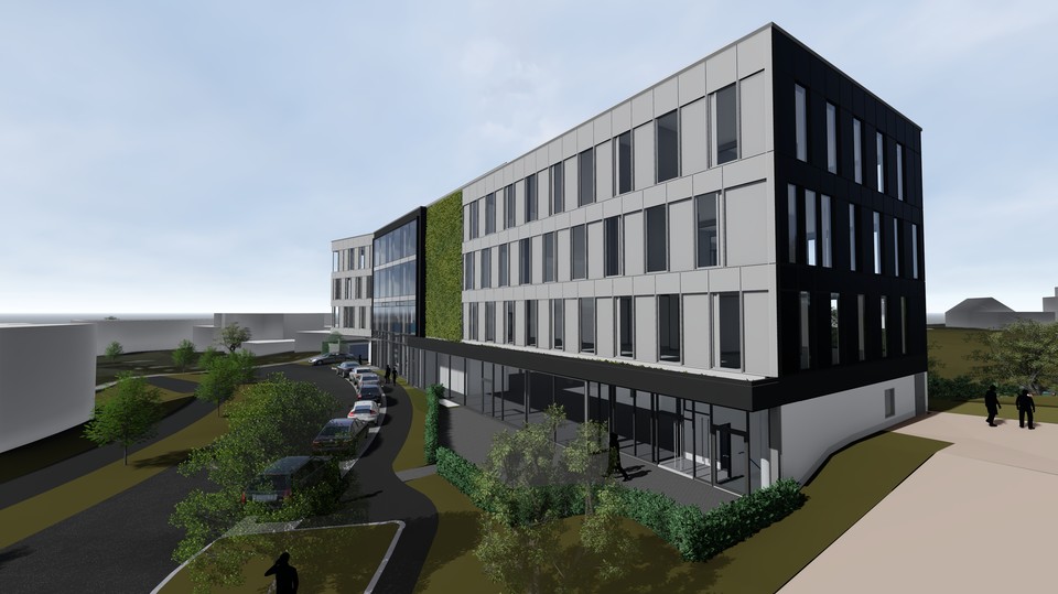 Zeigt das Bauprojekt "OWP 12 in Stuttgart" bei dem der Building Material Scout zum Einsatz kam.
